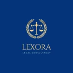 Blue and Gold Modern Legal Consultancy Logo